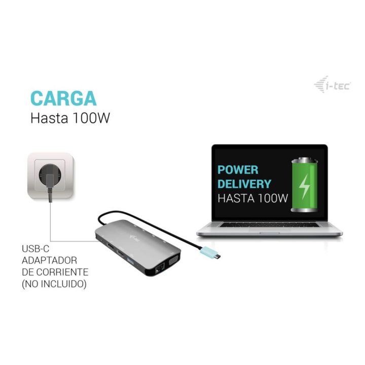i-tec USB-C Metal Nano 3x Display (DP, HDMI and VGA) Docking Station…