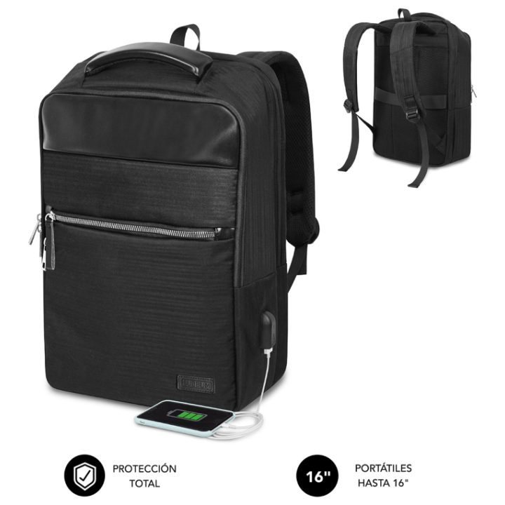 Mochila Subblim business v2 ap para portatil 16 pulgadas negro…
