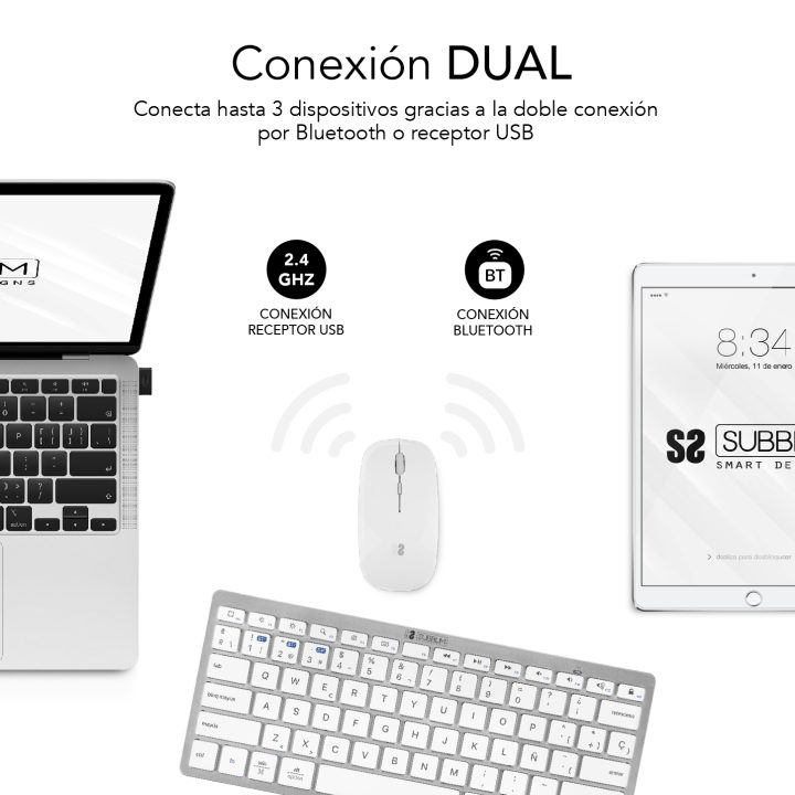 Subblim subkbc-OCO010 Wireless Keyboard + Mouse