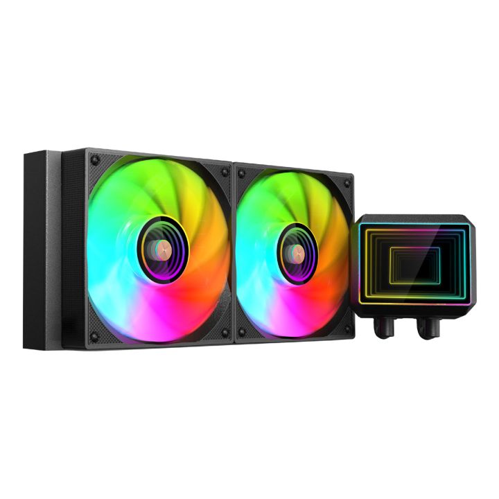 Mars Gaming ML-TWO240 All-in-One Liquid CPU Cooler 12 cm Black 1…