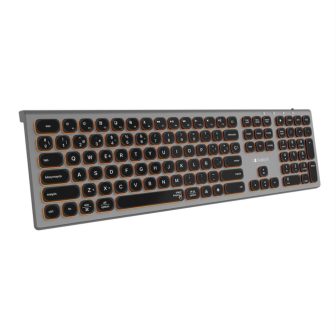 Teclado Subblim master retroiluminado ext sem fios cinzento-preto…