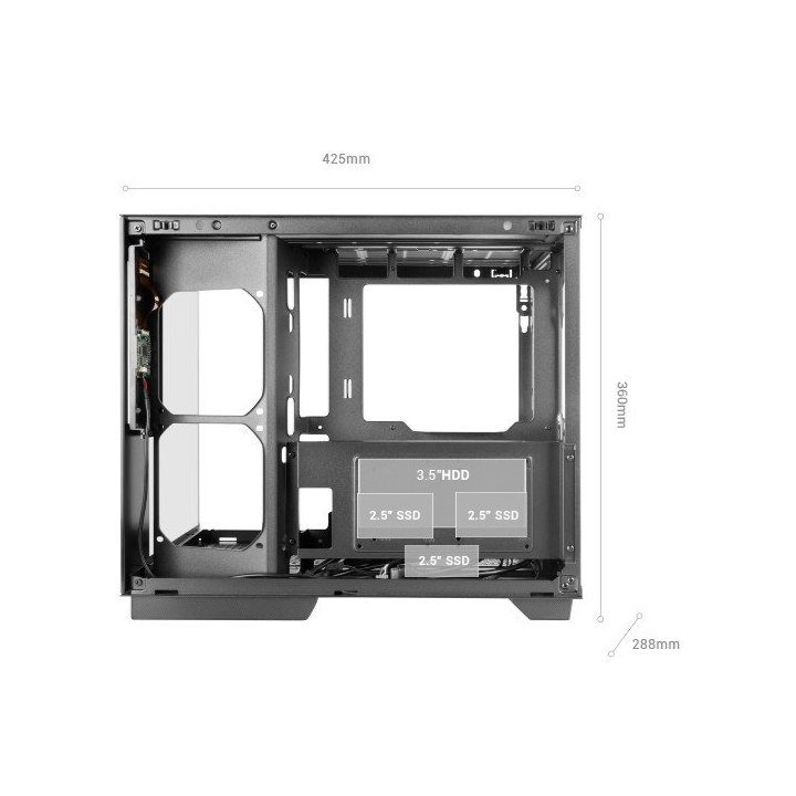Mars Gaming MCMIRAGE caixa de PC Midi Tower Preto
