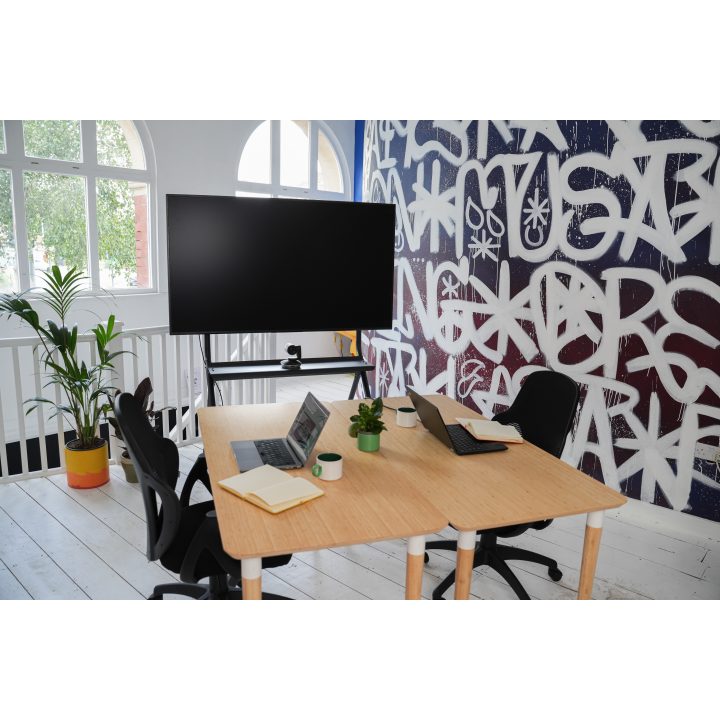 Vision Floor Stand Cart for Screen - the cart adapts to screens from…