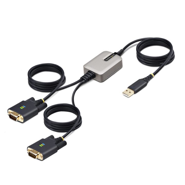 StarTech.com 60cm USB to 2-Port Serial Adapter Cable - USB to Serial…