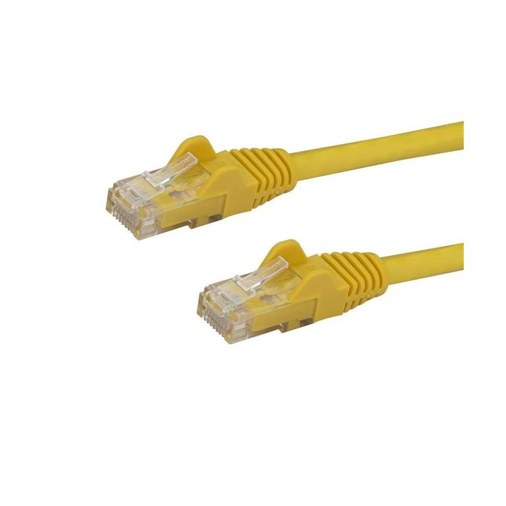 StarTech.com 1m Yellow Gigabit Cat6 Ethernet RJ45 Snagless Network…