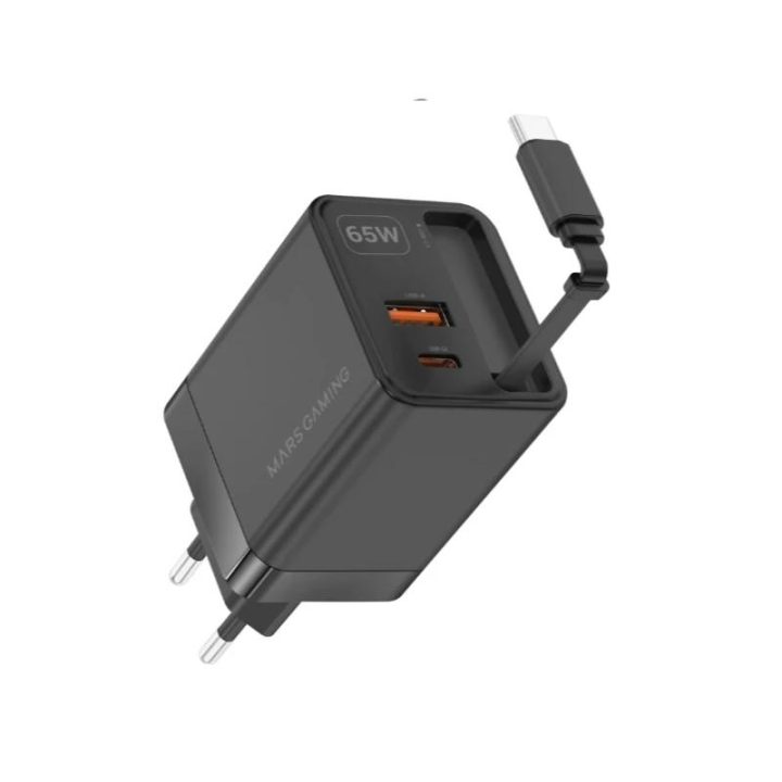 Mars Gaming MDGAN65R Mobile Device Charger Black