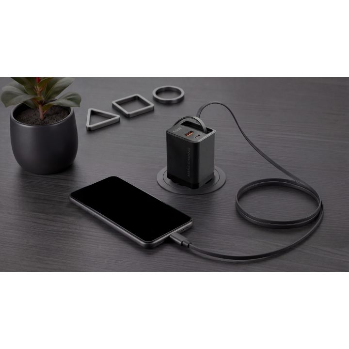 Mars Gaming MDGAN65R carregador de telemóvel Preto