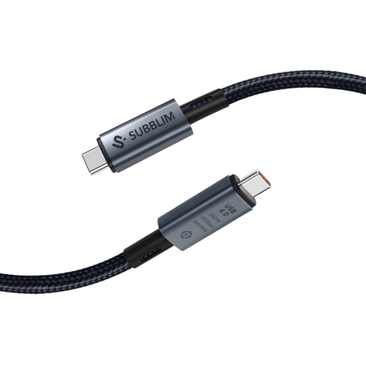 Subblim High 240W USB4.0 8K C-C Cable, 1.5m (SUBCAB-C24010)