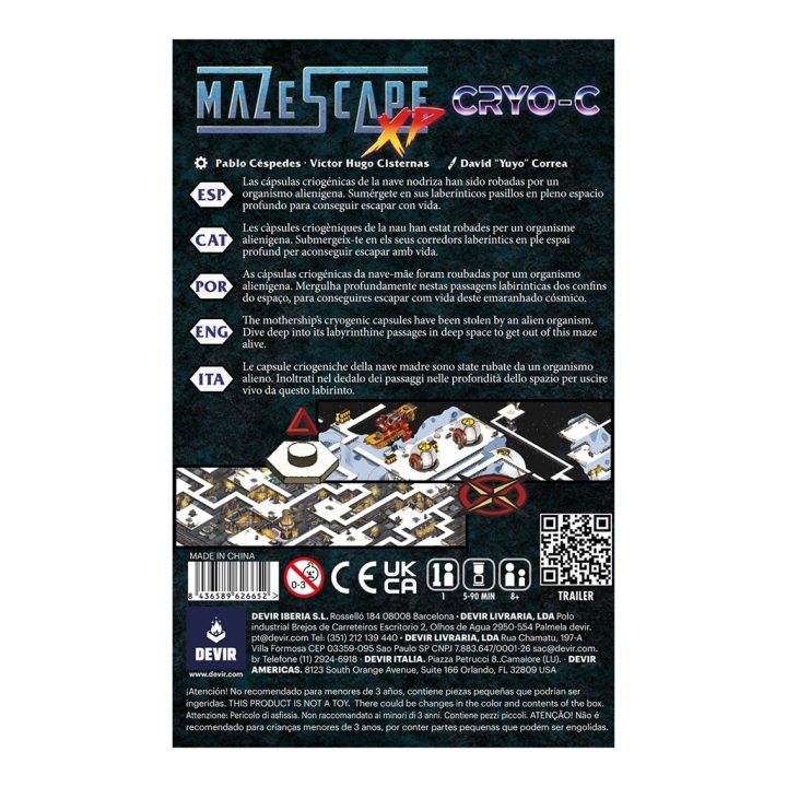 Devir Juego de mesa mazescape cryo-c (BGMSCRYML)