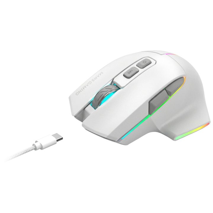 Mars Gaming MMWVECTORW ratón Juego Mano derecha RF Wireless +…
