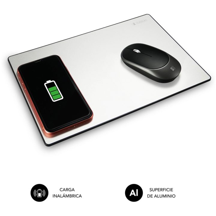 Alfombrilla de rato com carregador sem fios Subblim mousepad wireless…