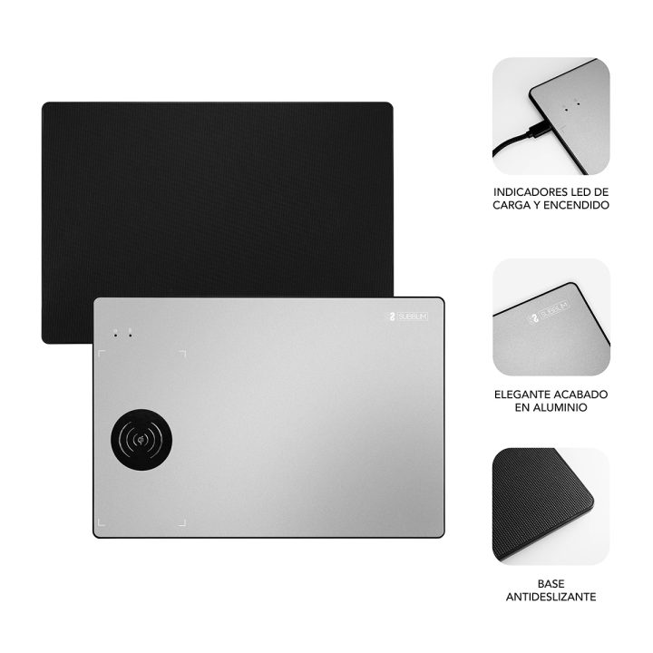 Alfombrilla de rato com carregador sem fios Subblim mousepad wireless…