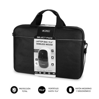 Subblim Briefcase with Mouse Select Pack Wireless Mouse USB + Laptop…