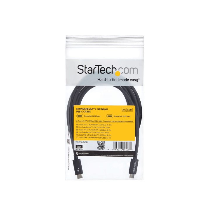 StarTech.com Cable Thunderbolt 3 Pasivo de 1m - 20Gbps - PD 100W -…