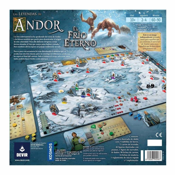 Jogo de tabuleiro Devir As Lendas de Andor - O Frio Eterno…