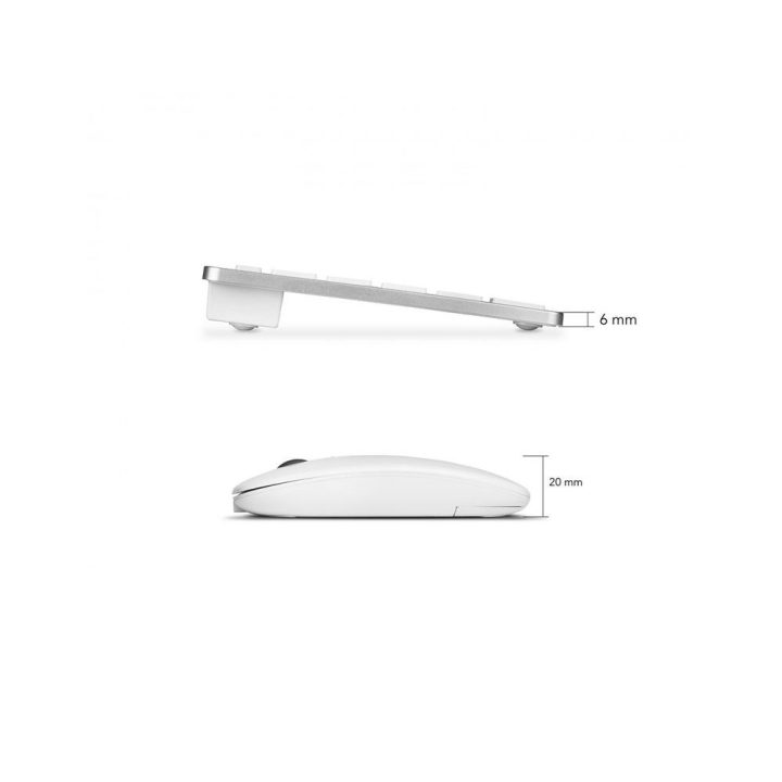Subblim Keyboard + Mouse Combo Silver Portuguese (SUBKBC-OCO015)