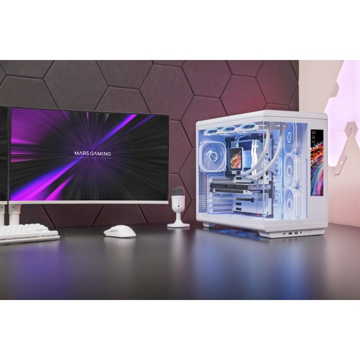 Mars Gaming MCREVMAXW caixa de computador Midi Tower Branca