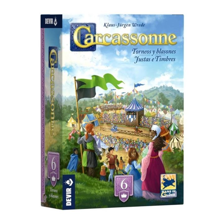 Devir Carcassonne torneios brasões EXP6 (BGCARTBPS)