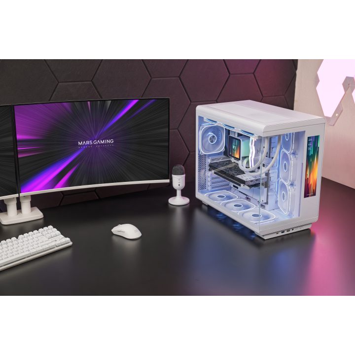 Mars Gaming MCREVMAXW caixa de computador Midi Tower Branca