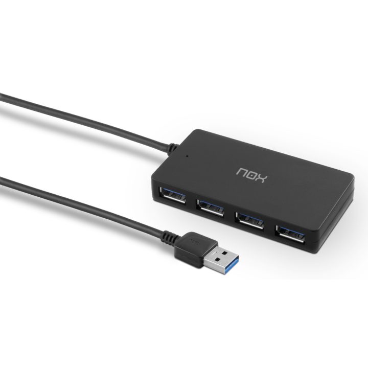 Hub NOX USB 3.0 4 puertos USB 3.2 Gen 1 (3.1 Gen 1) tipo A…