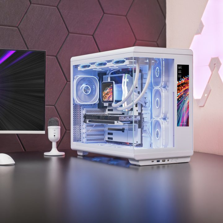 Mars Gaming MCREVMAXW White Midi Tower PC Case