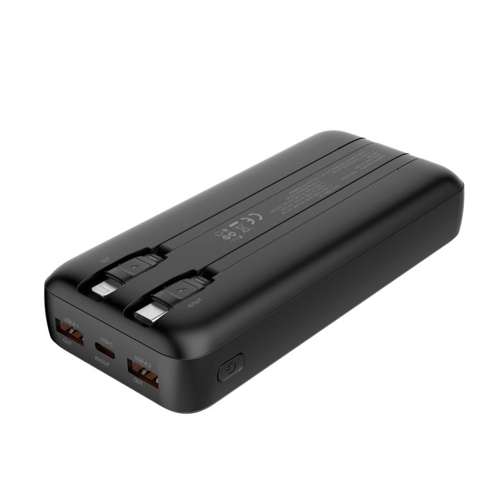 CoolBox POWERBANK DP20 20000MAH LCD+CABLES INTEGRADOS USB-C+LIGHTING…