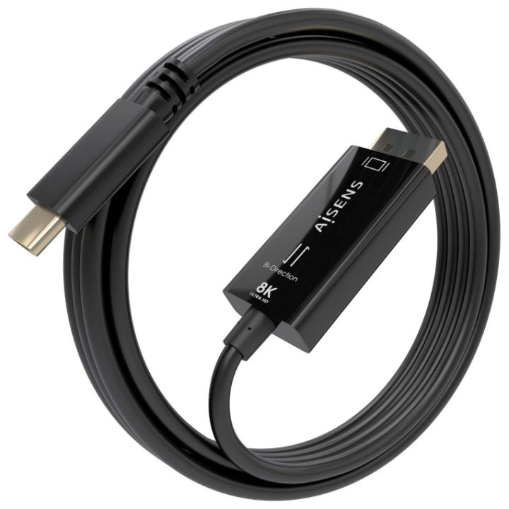 AISENS Cabo Conversor Bidirecional USB-C A DISPLAYPORT 8K@60Hz…