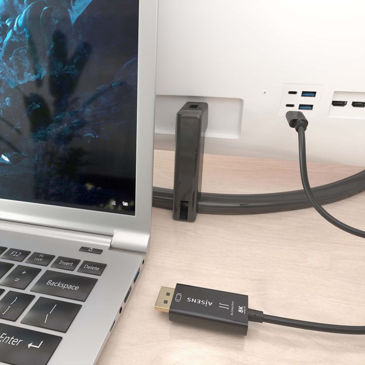 AISENS Bidirectional USB-C to DisplayPort Converter Cable 8K@60Hz…