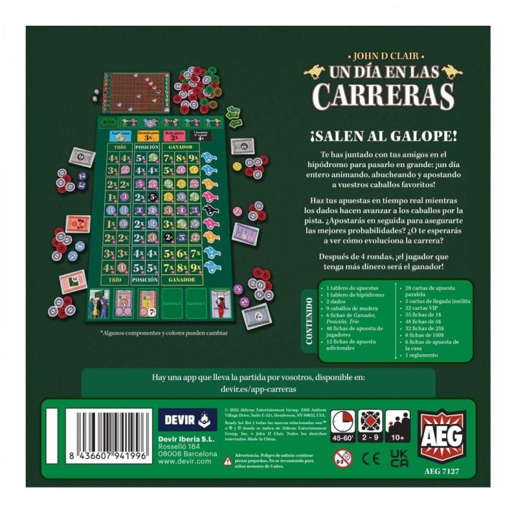 Devir Board Game A Day in the Races (BGCARSP)