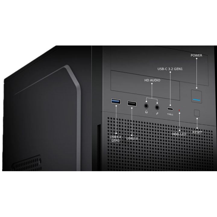 CoolBox M680 MATX CASE USB-C 3.2 GEN1 FTE.BASIC500 500W