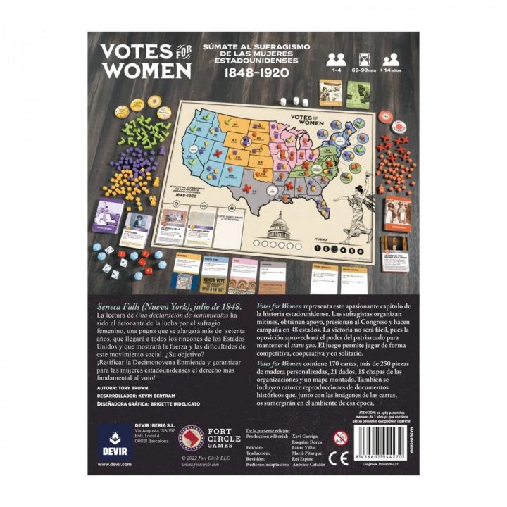 Devir votes for women board game (BGVOTSP)