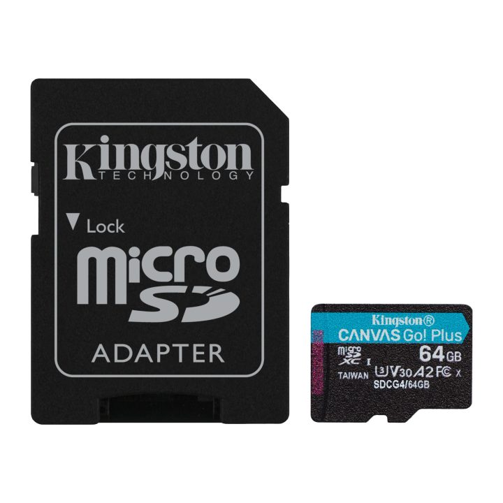 Kingston Technology Canvas Go Plus Gen4 64 GB microSDXC Card, 200…
