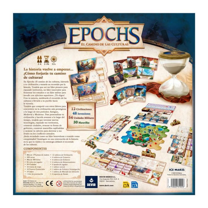 Devir Juego de mesa epochs: el camino de las culturas (BGEPOES)