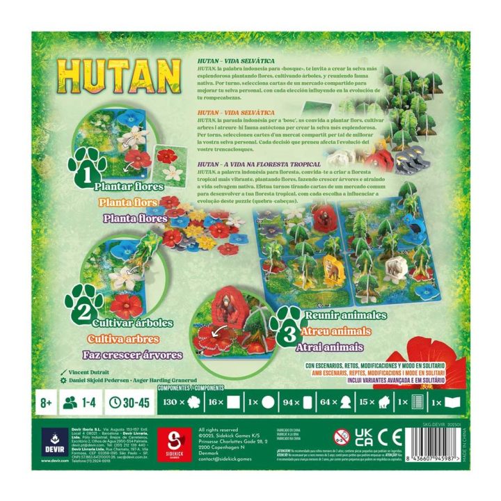 Devir Jogo de tabuleiro Hutan (BGHUTTR)