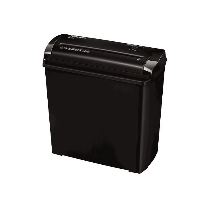 Fellowes P-25S triturador de papel Corte en tiras 22 cm Negro, Gris