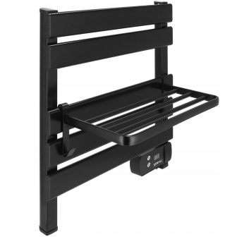 Yoevu 150 W Heated Towel Rail Radiator Kit with Extra Shelf and Hooks…