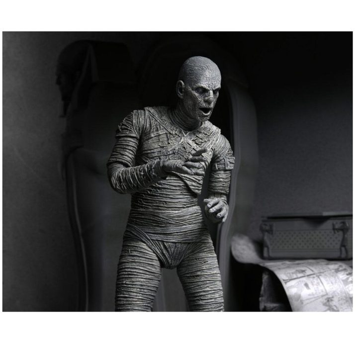 Figura Neca Ultimate Mummy (preto e branco) 18 cm Universal Monsters…