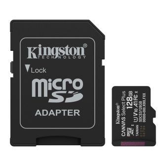 Kingston Technology 128GB microSDXC Canvas Select Plus Gen3 150MB/s…