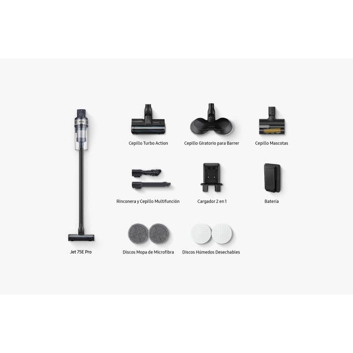 Samsung Aspiradora Escoba sin Cable Jet 75B Pro Digital Inverter…
