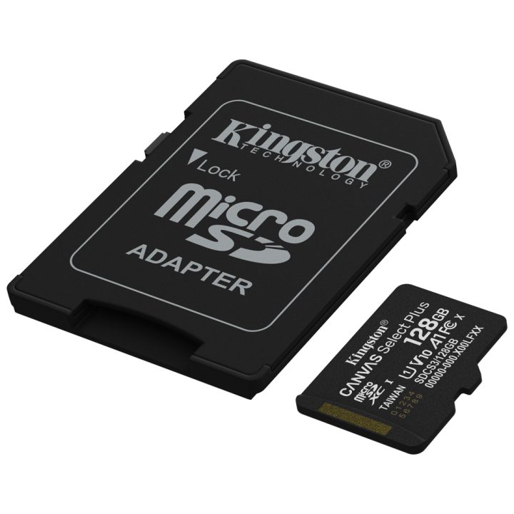 Kingston Technology 128GB microSDXC Canvas Select Plus Gen3 150MB/s…