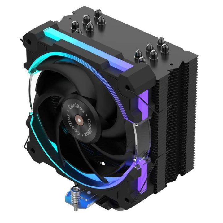 CoolBox Refrigerador CPU H6 Ring ARGB