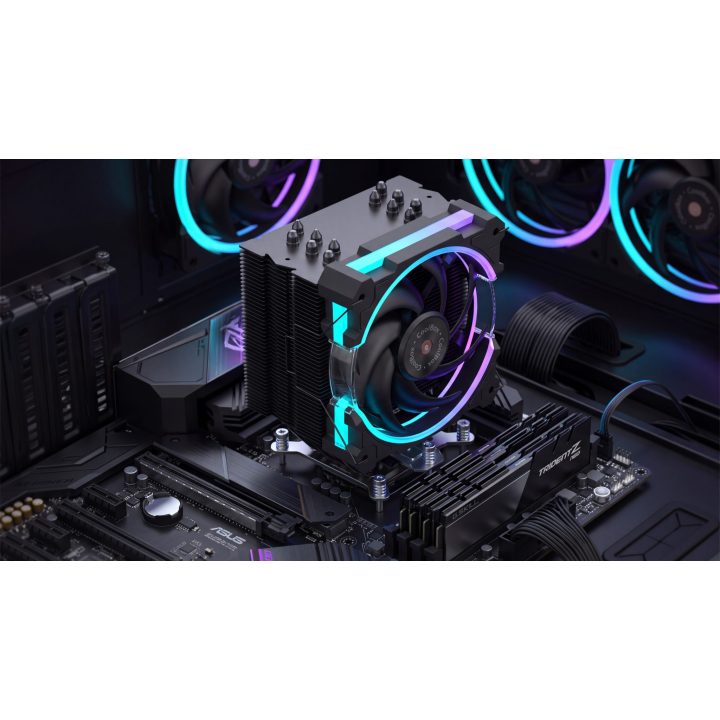 CoolBox Refrigerador CPU H6 Ring ARGB