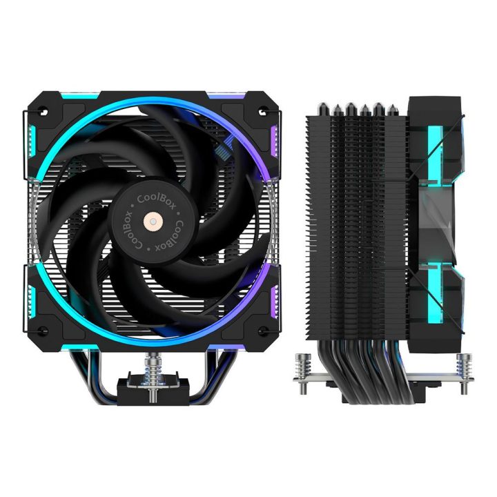 CoolBox H6 Ring ARGB CPU Cooler