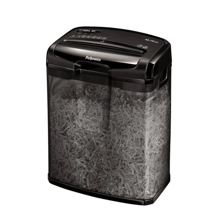 Fellowes M-7Cm Cross-Cut Paper Shredder Black