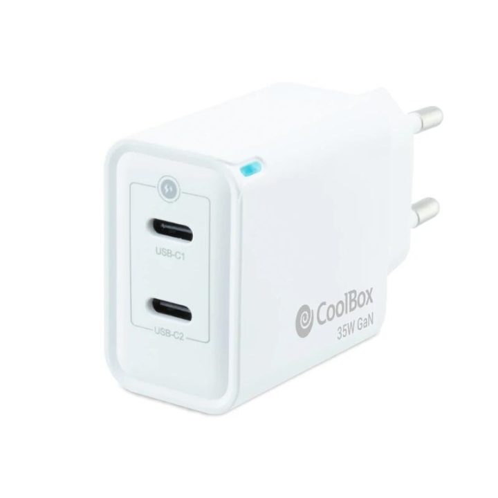 CoolBox GAN 35W USB-C/USB-C WALL CHARGER
