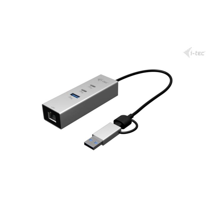 i-tec USB-C/USB-A Metal HUB 3 (2x USB-C, 1x USB-A) Port + 2.5GLAN