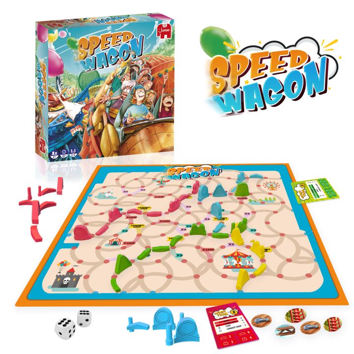 Jumbo 19825 Speed Wagon Board Game Card Game Game of Chance