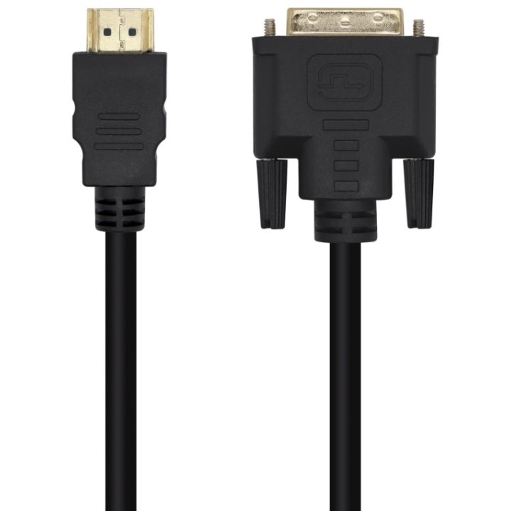 AISENS Cable DVI A HDMI, DVI 18+1/M-HDMI A/M, Negro, 3.0m