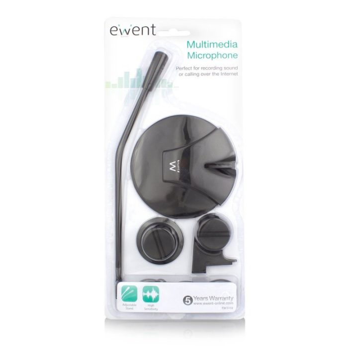 Ewent EW3550 Microfone Preto Microfone para PC