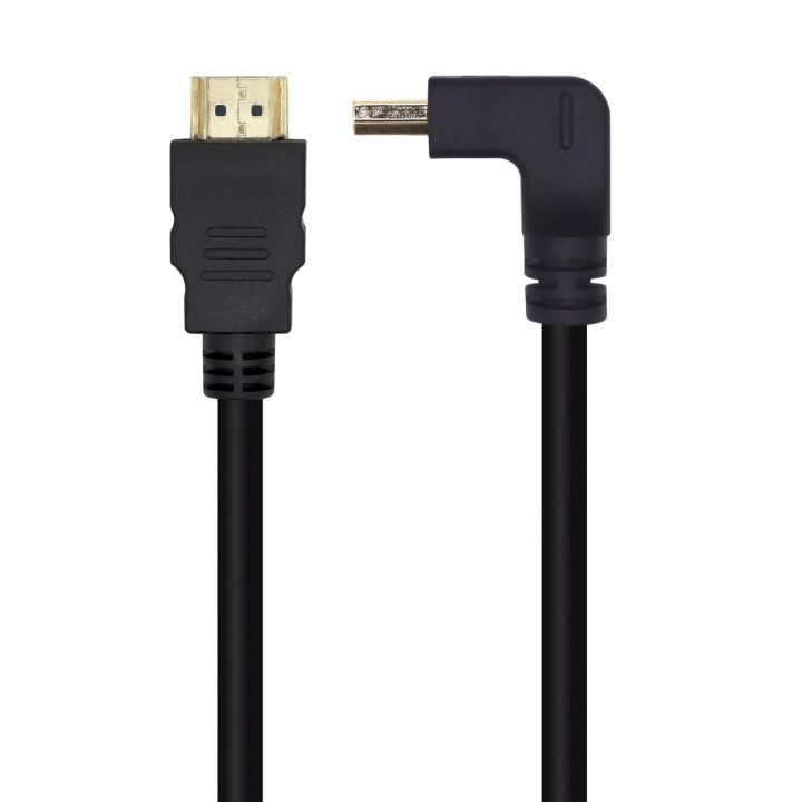 AISENS Premium High-Speed Right-Angle HDMI V2.0 Cable / HEC 4K@60Hz…